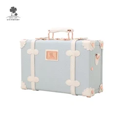 Levné Mini malé taštička na make-up kufr Pu Kožené Dětské Roztomilé Cestovní tašky Dětská zavazadla Výprodej Beauty Case Retro Kufr výprodej