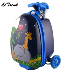 Mignon enfant roulant bagages roulettes roues valise pour enfants chariot étudiant voyage Duffle mignon dessin animé continuer sac d'école