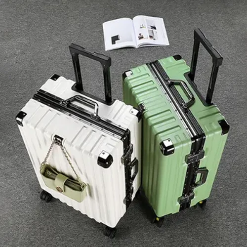 Zavazadla Dámské Vysoce kvalitní studentské tiché kufry na kolečkách Dámská taška Pouzdro na vozíku Muž Heslo Carry on Suitcase 20 palců