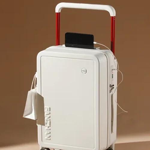New Draw-Bar Bagasi Wide Carry-On Koper Tampil Silent Wheel Sandi Koper 20-Inch Koper