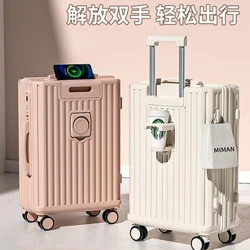 Hành lý nữ 2024 hộp kéo cần kéo mới dung tích lớn 20" vali mật khẩu du lịch nhỏ với vali bánh xe phổ thông im lặng