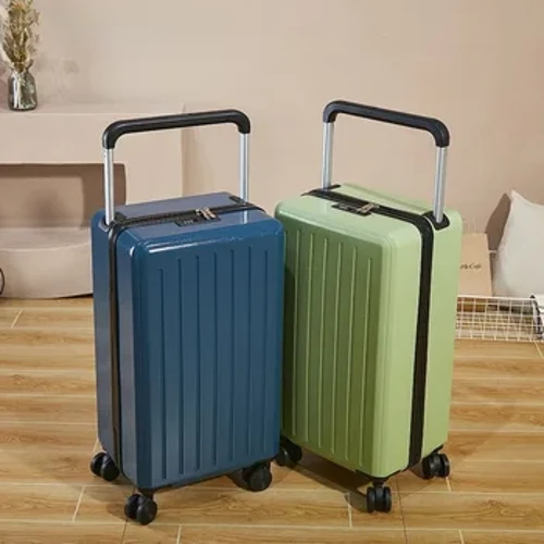 Mala de mão larga com alça larga, mala de viagem com senha de 20 ", mala de viagem com rodinha de 28 polegadas para estudantes