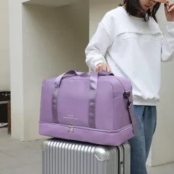Bag Duffle Teithio Bag dyffl teithio Caban esgidiau Ioga Campfa chwaraeon awyr agored Bag teithio Bagiau cario ymlaen mawr