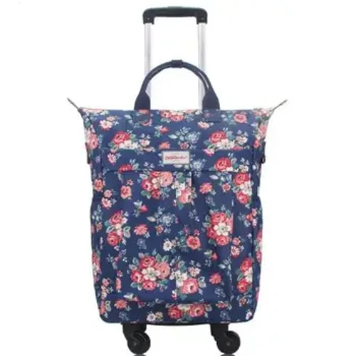 Tragbare Rollgepäcktasche für Damen, Reisetrolley, Einkaufstasche, Damen-Handgepäck, Räder, Reisetrolley, Einkaufen Taschen