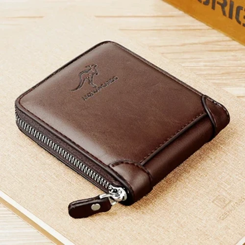 I-Leather's Wallet Yamadoda Izipho Zokunethezeka Zamadoda Isikhwama Sabantu Abaphethe Ikhadi Loziphu Owesilisa Nge-Coin Pocket Rfid Wallets Izipho Zamadoda Isikhwama Semali