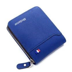 Waled Dynion Newydd Arddull Byr Corea Bag Zipper Dynion Darn Poced Deiliad Cerdyn Bag Parti ar gyfer Deiliad Cerdyn Credyd Dyn Rfid Waled