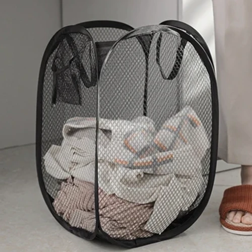 Gấp Gọn Đồ Giặt Bẩn Giỏ Phân Loại Giặt Khung Phòng Tắm Vải Lưới Túi Bảo Quản Khung Xô Giặt Ban Tổ Chức Túi Bảo Quản