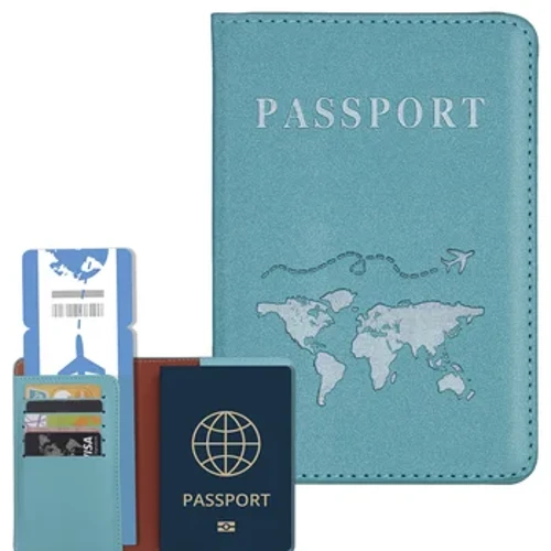Custodia sottile per passaporto, accessori da viaggio Protezione per portafoglio passaporto per donna