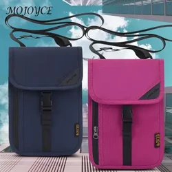 Wasserdichte Reisepasshülle Nylon RFID ID Kreditkarten-Organizer Halstasche Reisepasshüllen mit mehreren Taschen