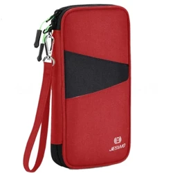ʻO RFID Travel passport paʻa no ka ʻohana, nui wai pāpaʻi pepa ʻeke no nā kāne wahine, hoʻonohonoho palapala huakaʻi me ka zipper poc