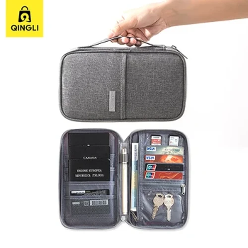 New Travel Passport Wallet High-capacity Family Passport Holder Cover Men Women Waterproof Document Air Ticket Credit Card Bag