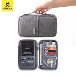 NUEVA billetera de pasaporte de viaje Pasaporte familiar de alta capacidad Pasaporte Portada Hombres Mujeres Documento impermeable Air Ticket Credit Bolden