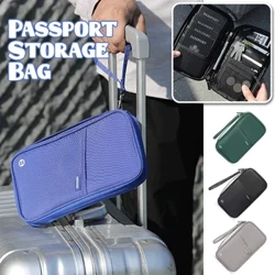 Resepass Dokument Biljetthållare Förvaringsväska Rfid Plånbok Handväska Zip Handväska Reseförvaringsväska Stöldskyddsväska