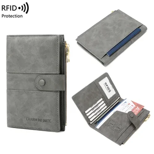 Anti-diefstal paspoort portemonnee RFID paspoorthouder Ritsgesp Reisportemonnee Documenthouder Multifunctionele reispaspoorttas
