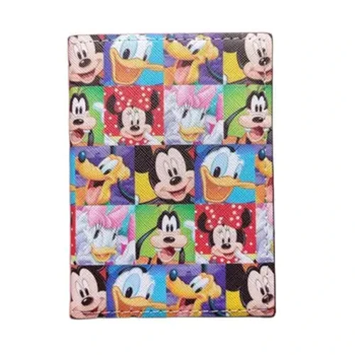 Disney Mickey Minnie Merched Ladies Teithio Pasbort Clawr Waled Busnes Unisex Trefnydd Cerdyn Credyd Multifunction Trefnydd Pwrs