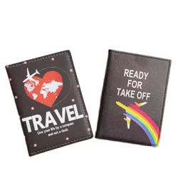 Kaʻahele a puni nā kāne kaʻahele Passport Cover Wallet Unisex Business Multifunction Credit Card Purse Organizer Case