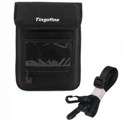 Portefeuille porte-passeport bloquant RFID, avec pochette de rangement pour le cou, pour la sécurité des voyages, pochette étanche pour carte d'identité de crédit, pour hommes et femmes
