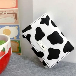 Wanita Baru Fashion Dompet Pu Kulit Kartun Sapi Sapi Pendek Wanita Multi-Kartu Slot Dompet Koin Mahasiswa Lucu Triple Lipat Dompet