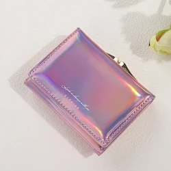 Dompet Wanita Baru Wanita PU Kulit Dompet Pendek Pengait Dompet untuk Wanita Tas Uang Kecil Dompet Koin Pemegang Kartu Clutch Dropshipping
