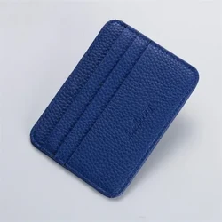 Ffasiwn Waled Minimalist Slim PU Deiliad Cerdyn Credyd Lledr Pwrs Byr Deiliad Cerdyn Adnabod Lledr Candy Lliw Banc Cerdyn Aml Slot