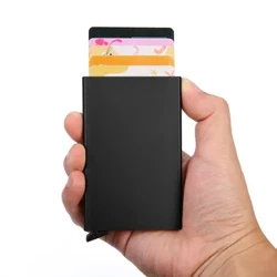 Protiv kraje ID, imetnik kreditne kartice Porte Carte, tanke aluminijaste kovinske denarnice, žepna torbica, banka, ženske, moške, škatla za kreditne kartice