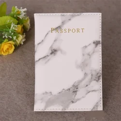 Vintage marmolezko pasaportearen euskarria ID estalkia Bidaia-osagarriak Banku-txartel eramangarria Pasaportea Emakumeen Gizonen Negozioa PU larruzko zorroa