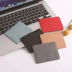 ʻO ka ʻaoʻao hoʻokahi 3 Kāleka Kāleka Pu ʻili ʻili ID paʻa Kāleka Kāleka Kāleka Kāleka Pākē pahu pahu Slim Card Case Wallet Wahine Uhi Kāleka ʻoihana.