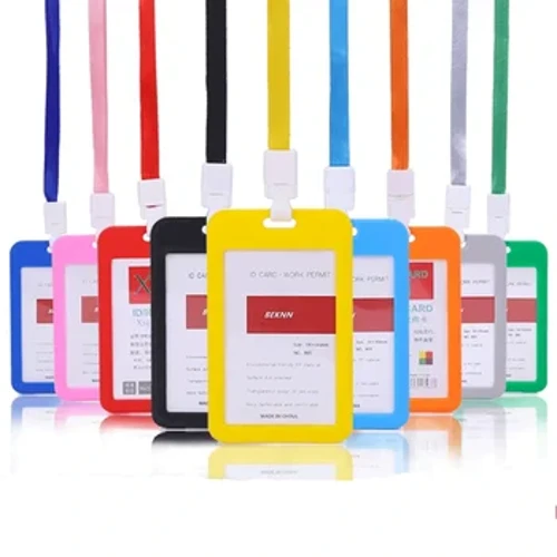Cards Covers Women Men Bank Card Name Credit Card Holder Neck Strap Students Kids Bus Card ID Holder Identity Badge with Lanyard