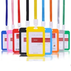 Tarjetas cubiertas para hombres Banco Nombre de la tarjeta de crédito Tartel de crédito Strap de cuello Estudiantes Identidad de identidad de identificación de tarjeta de autobús para niños Insignia de identidad con cordón