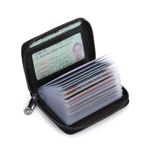 20 Detents Kāleka Paʻa PU Pāʻoihana ʻAiʻai Bus ID Kāleka Paʻa Kāleka Uhi Pouch Anti Demagnetization ʻeke ʻeke ʻeke Organizer