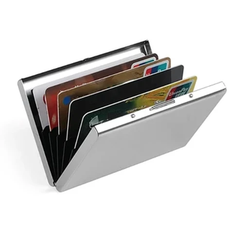 Titular de la tarjeta de crédito de aluminio Fashion Purse Push Case con cobertura para tarjetas ID Smart Fashion Mini Id Case para negocios