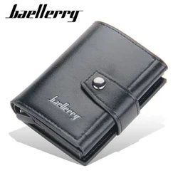 2023 Rfid Men Card Wallet Hasp Maliit na Card Wallet PU Leather Slim Mini Panlalaki Wallet High Qaulity Maikling Panlalaki Purse