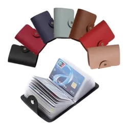 24 Bits na may hawak ng Credit Card Pocket ng Business Bank Card PVC Malaking Kapasidad ng Card Cash Storage Clip Organizer Case ID Holder Pouch
