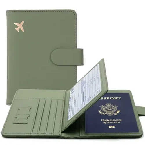 Okładka na paszport PU Skóra Mężczyzna Kobiet Etui na paszport podróżny z etui na karty kredytowe Portfel Protector Cover Case
