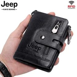 Nova marca de couro genuíno dos homens carteira pequena mini titular do cartão do vintage portomonee ferrolho masculino pockect bolsa moda