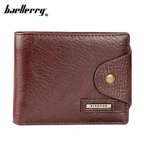 Bagong Brand High Quality Short Men's Wallet na May Coin Pocket Dekalidad na Leather Purse Para sa Lalaking Restor Card Holder