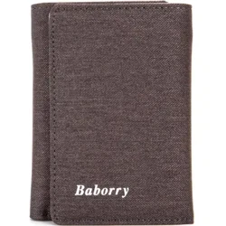RFID Theft Protection Wallet Panlalaking Canvas wallet Coin purse Triple folding short wallet regalo para sa araw ng ama-123-10sanze