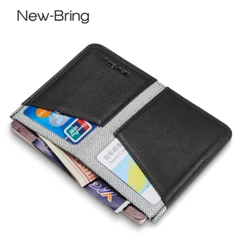 Newbring Passport Cover Mænd Ægte Læder Foldepas Holder med ID Visitkort tegnebog Kreditkortholder