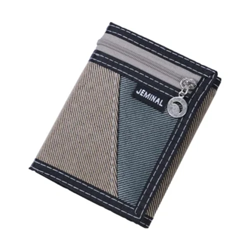 Kleine faltbare Herrengeldbörse, dreifach gefaltet, Sportgeld, Geldhalter, Geburtstagsgeschenk, kurze Clutch