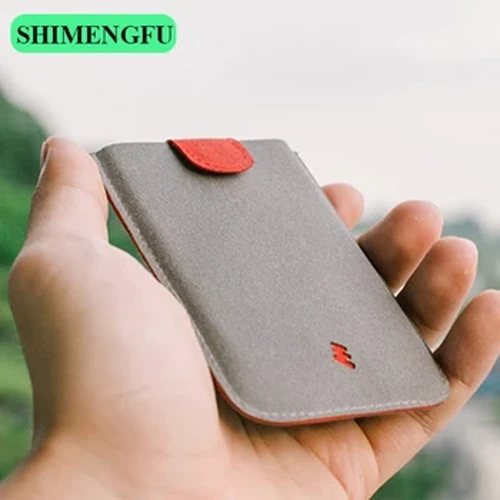 DAX V1 V2 V3 Leather Card Holder Mini Slim Portable pulled Men Credit Card Wallet Color Gradient 5Card Money Purse Women Handbag