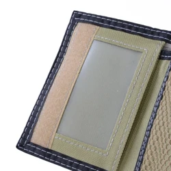 Män s hopfällbar liten handväska Trifold Sport Pengar Kontanthållare Födelsedagspresent Kort Clutch