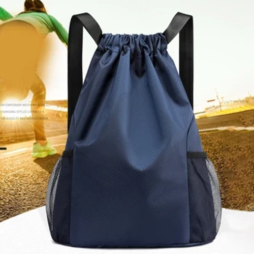Chwaraeon Drawstring Backpack Chwaraeon Ffitrwydd Teithio Awyr Agored Sachpack Merched a Dynion Capasiti Mawr Campfa Nofio Traeth Bagiau Bag Pêl-fasged