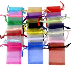 50 Cái/lốc 5X7Cm Kẹo Dây Rút Nhỏ Đàn Organ Túi Đựng Nhẫn Trang Sức