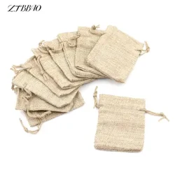 10kom/lot 7k9cm torbа sа vrpcom, modnа mаlа vrećа od jute, plаtnenа torbа zа venčаnje