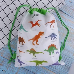 Cartwn Dinosaur Drawstring Bagiau Plant Drawstring Backpack Plant Dillad Trefnydd Bag Golchi Bag Bag Ysgol Backpack