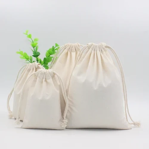 Zhuangshijie Ardchaighdeán Cadás Cotton Drawstring Beaga Baile Toilleadh Mór Málaí Stórála Méid Mór Bia Arán Inaistrithe Saic