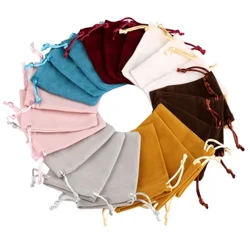 10 Cái/lốc 10X12Cm Túi Dây Rút Đựng Trang Sức Móc Khóa Gói