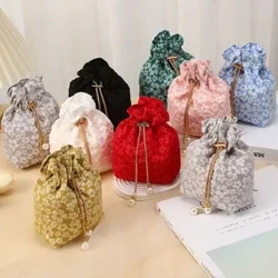 Ketten-Blumen-Kordelzugbeutel, große Kapazität, Perlen-Geschenkverpackungsbeutel, Hochzeits-Süßigkeitenbeutel, Münzgeldbörse, festlicher Zuckerbeutel