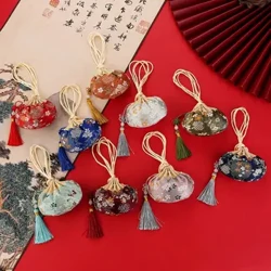 Dekorasyon na Tela Embroidery Pattern ng Bulaklak Drawstring Babaeng Alahas Bag na Intsik na Estilo ng Imbakan Bag na Walang laman na Sachet Purse Pouch