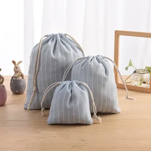 Kokvilnas aukliņu maisiņi kāzām Ziemassvētku dāvanu DIY iepakojums Mazie vienkārši maisiņi Mājas Putekļu necaurlaidīgs uzglabāšanas maisu futrālis